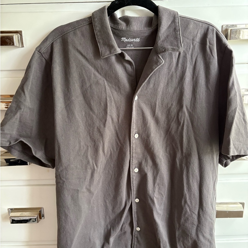 Madewell Gray Casual Button Down Shirt